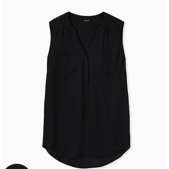 COPY - HARPER GEORGETTE SLEEVELESS BLOUSE - Picture 4 of 4
